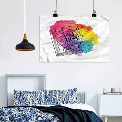 Amazon.com: ParadiseDecor Book Funny Bathroom Art Print Quote Between