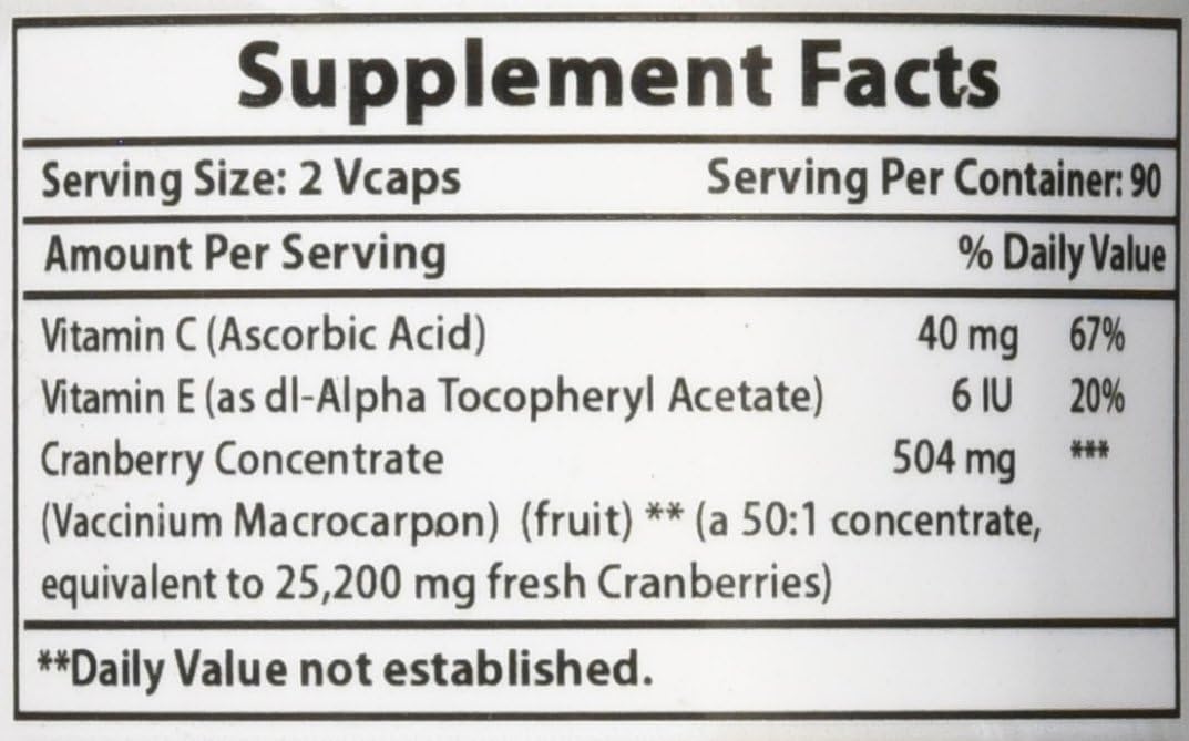 Best Naturals Cranberry Pills 3X Concentrate Veggie Capsule, 12600 mg, 180 Count (817716010755): Health & Personal Care