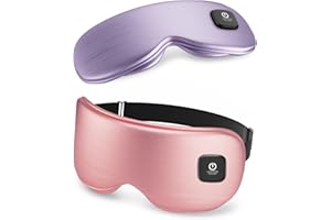 Heated Eye Mask - Cordless Eye Mask for Dry Eyes, Eye Relief, Washable Eye Heating pad for Travel and with Replaceable Shell,