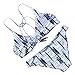 RUUHEE Women Lovely Pattern Polka Dot Halter Bikinis Set Beach Wear Bathing Suit (M(US Size 4-6), B642)