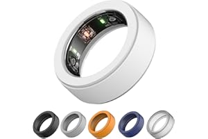 LevyPan Silicone Ring Protector Compatible with Oura Ring Gen 3 and All smart ring, Elastic Smart Ring Cover for Men and Women (White, S(6/7/8))