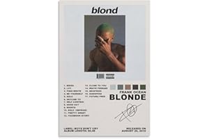 Kvsyaw Frank Ocean Posters Blonde Poster Print Poster Home Bathroom Bedroom Office Living Room Decor Canvas Poster Unframe:12x18inch(30x45cm)