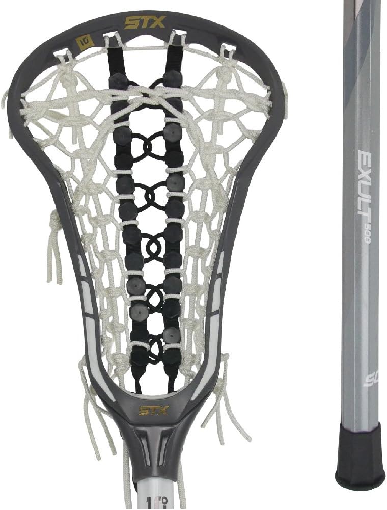 STX Lacrosse Exult 500 Complete Stick, Graphite/White
