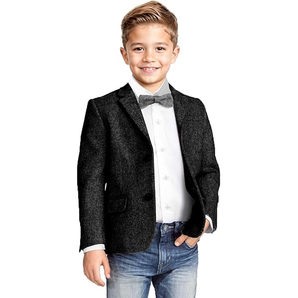 Boys Blazer Classic Jacket For Boy Wedding Retro