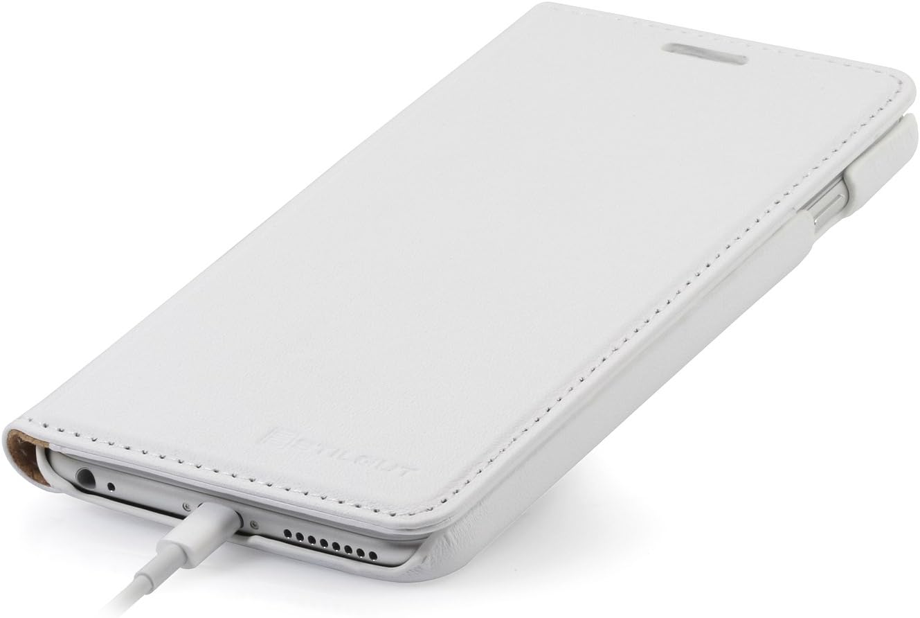 StilGut Slim Wallet Type Leather Case Compatible with iPhone 6Plus/6s Plus 5.5", White - Image 5