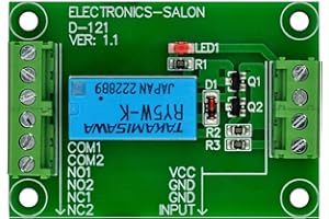 ELECTRONICS-SALON DPDT Signal Relay Module, 5Vdc, RY5W-K Relay. Has Assembled.