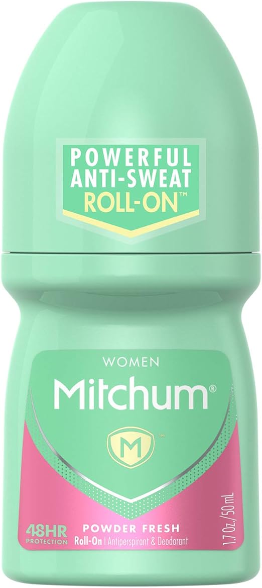 Mitchum Women RollOn Antiperspirant Deodorant, Powder