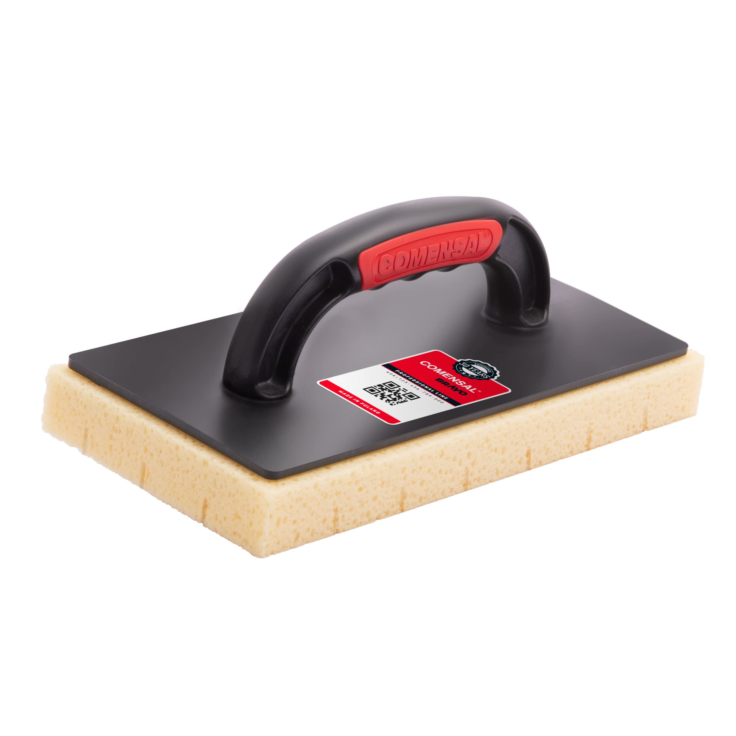 COMENSAL® Profiled Sponge Float 5.5"- Highly Absorbent Sponge - Sponge with Incisions - Porous Sponge - Ergonomic Handle - Made in EU - 280x140 mm