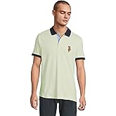 U.S. Polo Assn. Mens Short Sleeve Slim Fit Multicolor Pony Interlock Polo Shirt