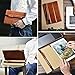 Icarercase Genuine Leather Pencil Pocket Sleeve Detachable Pouch Bag Cover Fit for iPad Pro 9.7/10.5/12.9 Inch Cases (brown)
