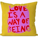 IWXYI 70s Style Pillow Covers, Funny Throw Pillows, Eclectic Maximalist Hippie Pillow Cover, 18x18 Trendy Pillowcase for Eclectic Home Living Room Decor