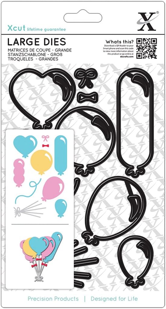 docrafts Xcut Decorative Dies-Balloons, Large