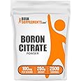 BulkSupplements.com Boron Citrate Powder - Boron Supplement for Men & Women, Food Grade - for Bones & Joints Support, 100mg per Serving, 250g (8.8 oz) (Pack of 1)