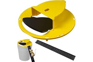 SAFE2M Mice Mouse Trap Bucket Flip Lid,Mouse Trap Bucket Indoor Outdoor,Humane Mouse Trap,Mouse Trap Bucket Lid Auto Reset | 5 Gallon Bucket Compatible | Mouse Trap Bucket Lid (1 Pack)