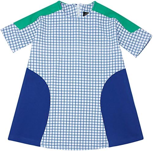 Little Cocoon Girls Grid Dress - TD1762 - Cobalt Blue, 4