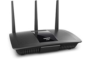 Linksys EA7300 Max-Stream: AC1750 Dual-Band Wi-Fi Router, Gigabit Ethernet Ports, 1,500 square-foot Range, 10 Devices, MU-MIMO (Black)