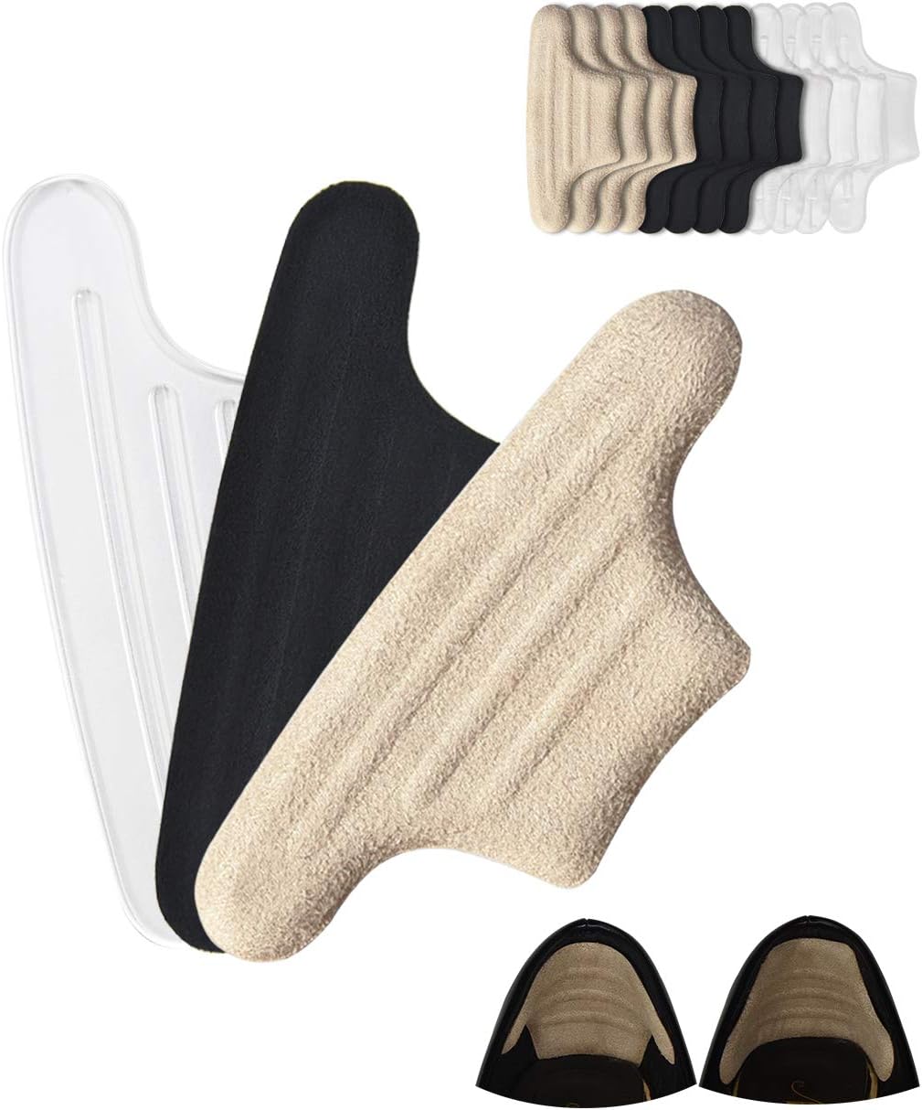 Heel Grips, 6 Pairs Reusable Self-Adhesive Shoes Cushion Inserts for Women and Men, Preventing Heel Slipping, Rubbing, No Getting Blisters, Heel Inserts Adjust Loose Shoes [3 Colors]