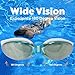 U-FIT Swim Goggles | Swimming Goggles for Men Women Adults - Best Non Leaking Anti-Fog UV Protection Clear Vision - Free Goggle Case Nose and Ear Plugs