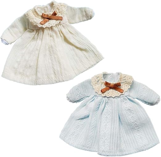 Amazon オビツ11 Ob11 サイズ衣装 オビツドール 11cmボディ用 ワンピース パジャマ シンプル 2枚セット アイボリー ライトブルー フィギュア ドール 通販