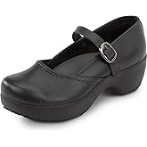 SR Max Vienna Women's Black Mary Jane Clog Style Slip Resistant Soft Toe Work Shoe