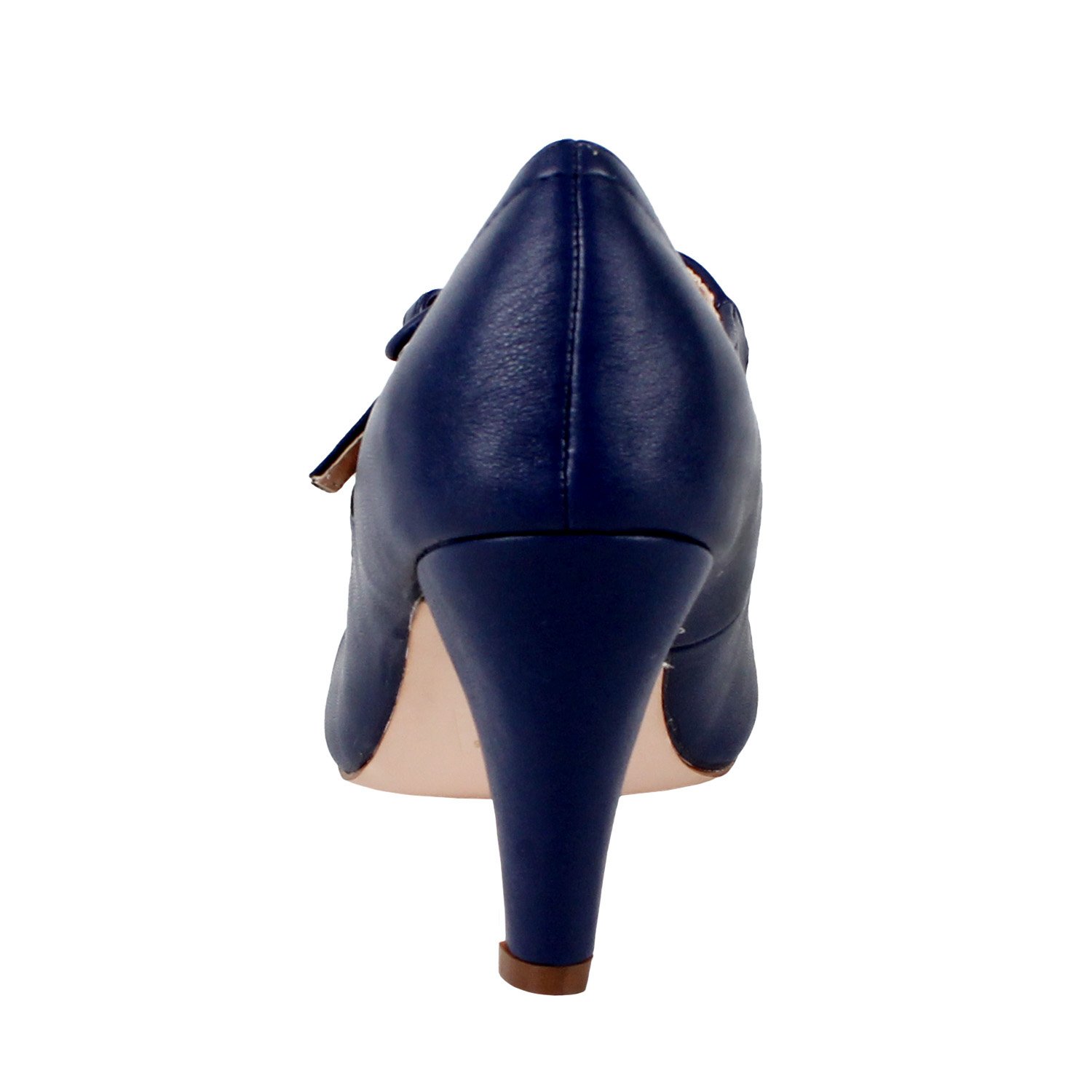 Chase & Chloe Kimmy-21 Mary Jane Pumps (Blue, 6 B(M) US) - Image 4