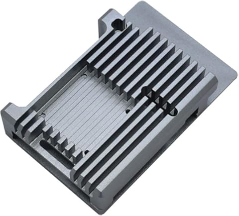 AnamSafdarButt59 para Raspberry Pi 4B Modelo B CNC Aleación de Aluminio Carcasa Metal Armor Shell con disipadores de Calor para Raspberry Pi 4B-NO Ventiladores