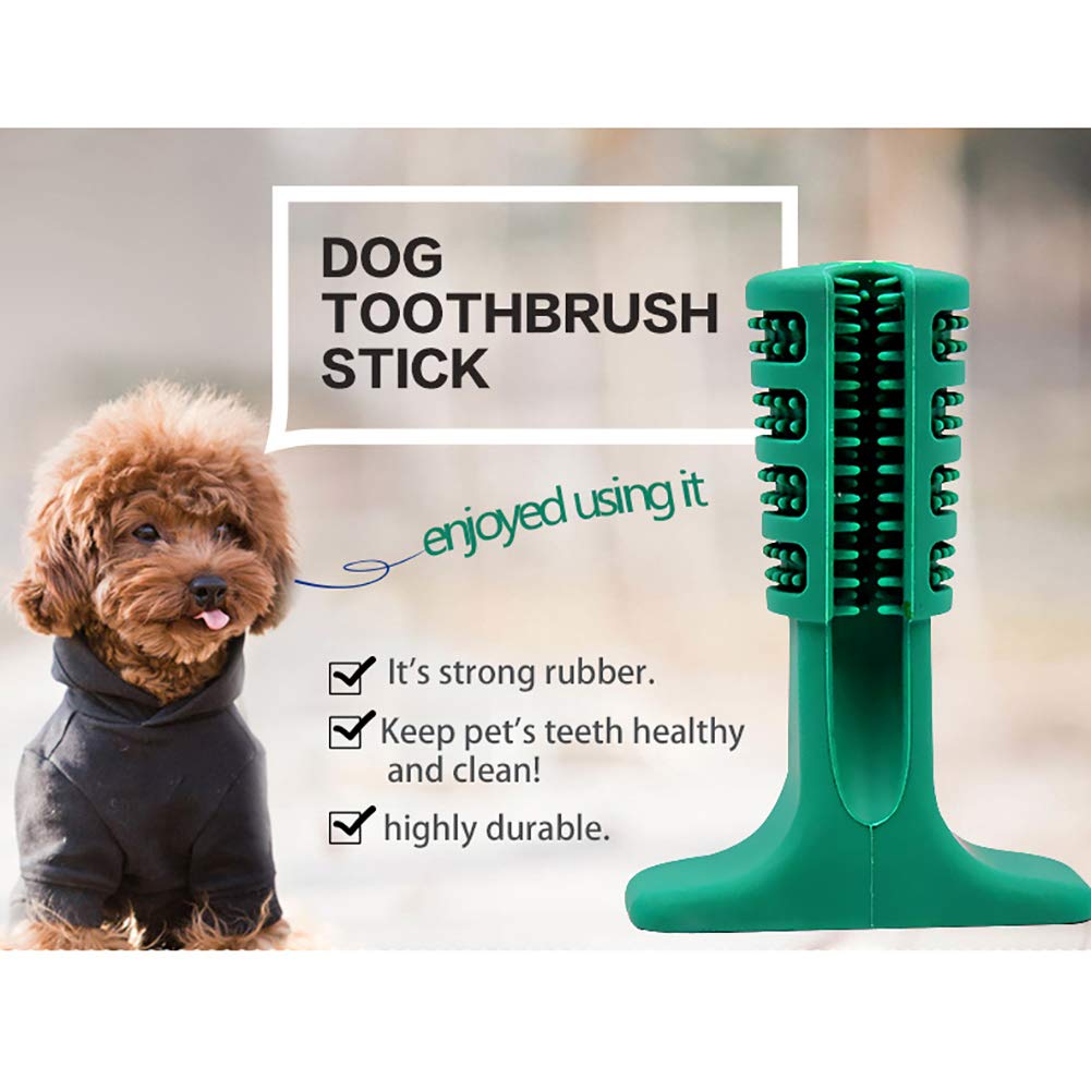 Diglife Dog Brushing Stick Large,Doggy Brushing Stick Chew Cleaning Toothbrush Dental Hygiene Toy, Food Grade Silicone Bite Resistant Soft Rubber Toy for Dogs, Cats, Most Pets, Gift for Pets Lover (L)