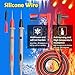 DARKBEAM Multimeter Test Leads Kit Plunger Test Wire, Silicone Material Resistant to high Temperature and Low Temperature, Hooks Test Probes 1000V 20A CAT III, Pointed