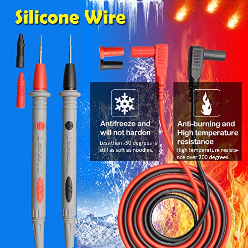 Multimeter Test Leads with Banana Plug Digital Multi Meter Clamp Tester Probe Test Probes Leads for Multimeter Electronic Test Leads Multimeter Accessories