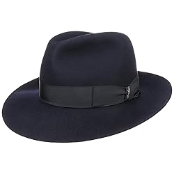 Borsalino Broadbrimmed Bogart Hat Women/Men Blue 7