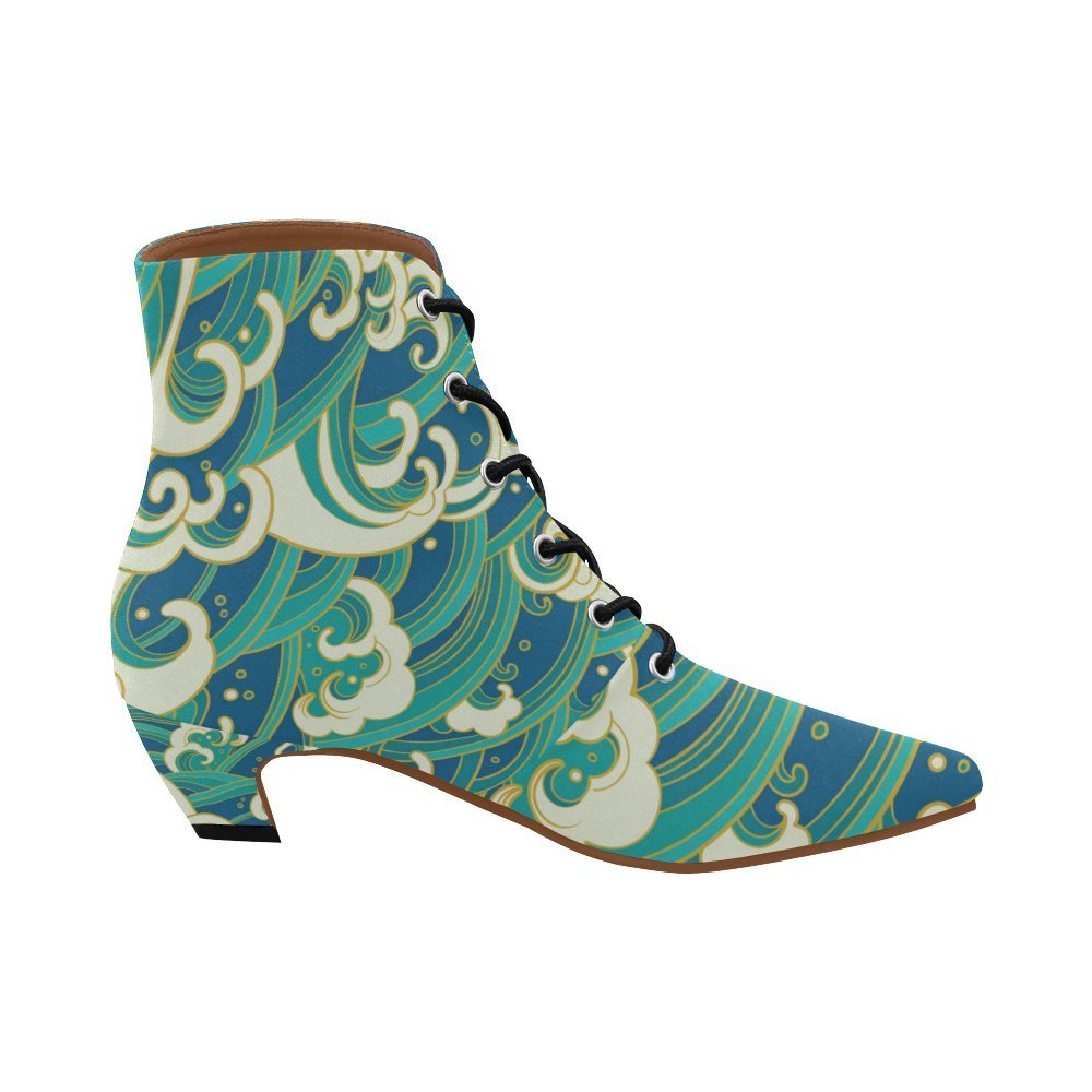 Unique Debora Custom Pointed Toe Low Heel Booties Ankle Short Boots for Women