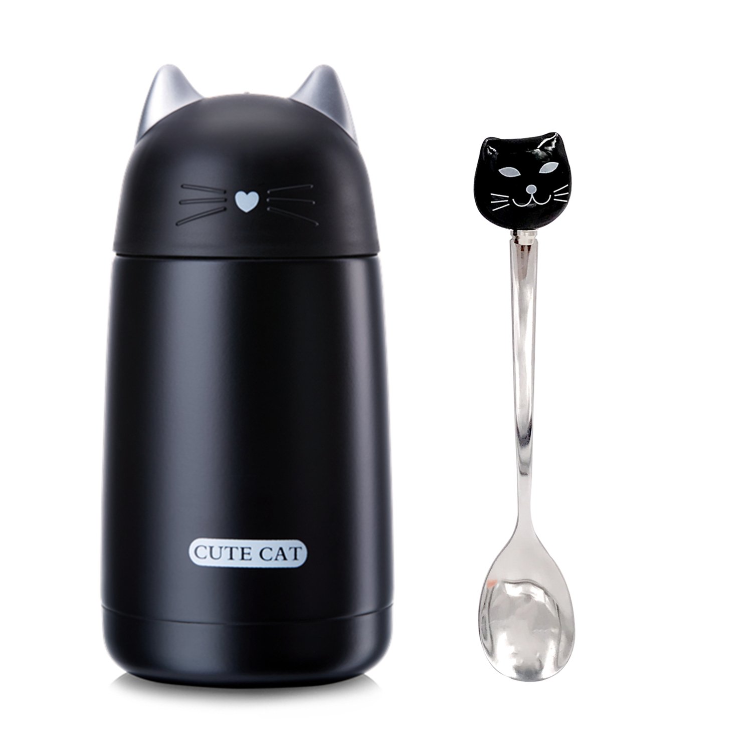 Cute Cat Cartoon Water Bottle