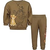 Magic Threadz Disney Clothes Baby Boys Sweatshirt & Pants Set Mickey, Cars, Toy Story, Lion King, Stitch, Spiderman (12M-24M)