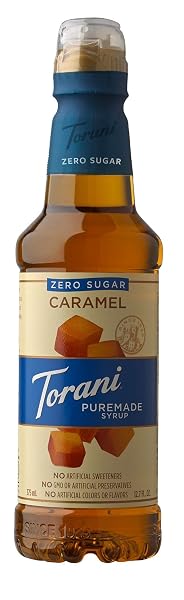 TORANI PUREMADE SYRUP CARAMEL ZERO SUGAR 375ML