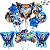 11pcs Batman Balloons Party Supplies Foil Balloons for Kids Birthday Party Decoration