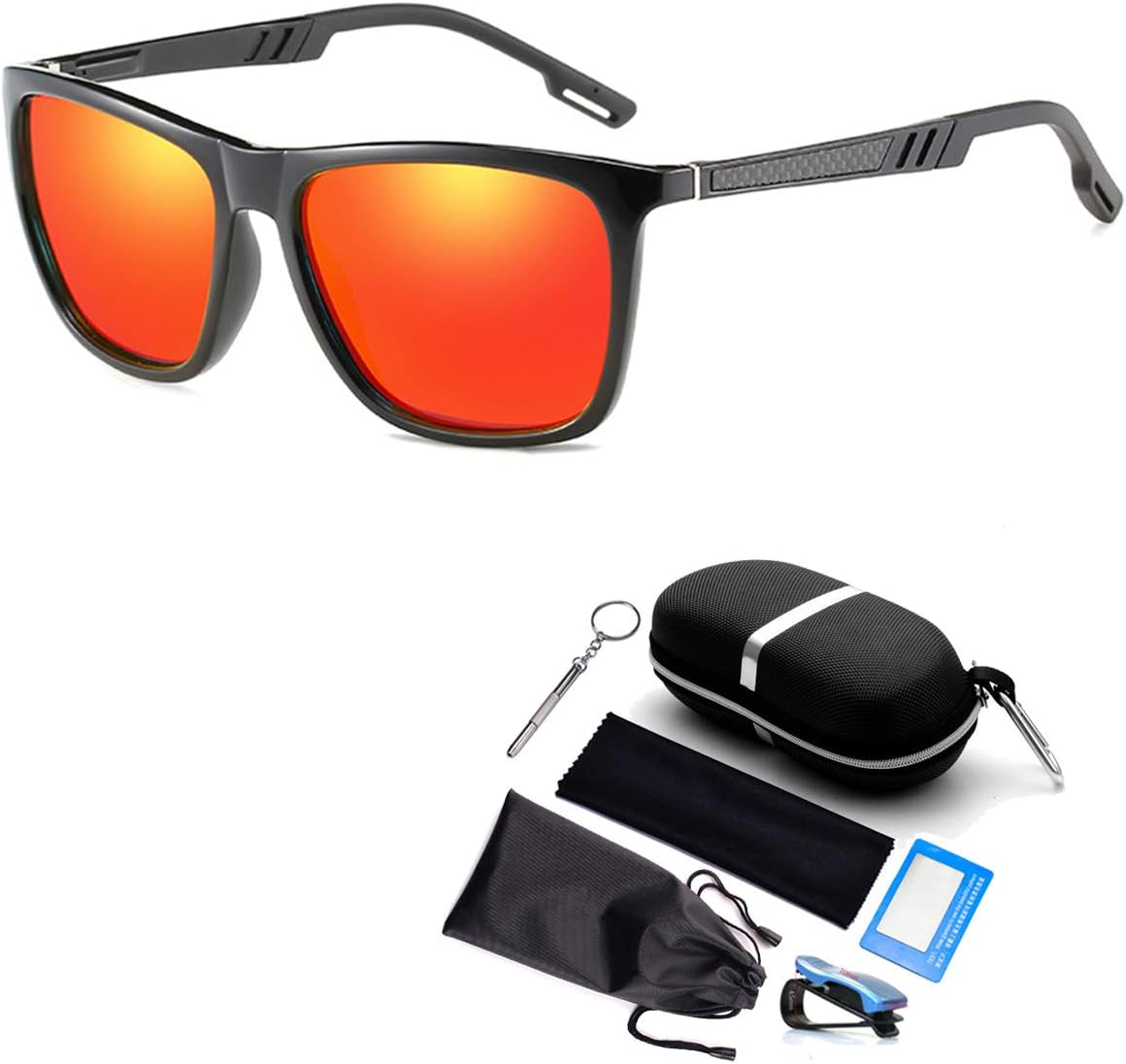 Lunettes De Soleil Polarisées AOOYOWEILY - Monture Métal Tendance, Protection UV400, Style Pilote