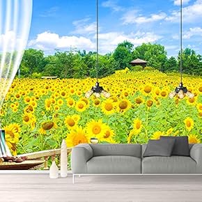 Wall Murals for Bedroom Great View from Balcony Removable Wallpaper Peel and Stick Wall Stickers - 66x96 inches