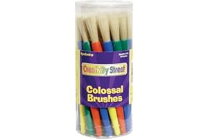 Chenille Kraft Creativity Street Colossal Extra Large Plastic Brushes, 30/Pack (PAC5160) (CK-5160)