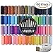 Paxcoo 60 Assorted Color Polyester Sewing Thread Spools 250 Yards Each with Sewing Needles and Soft Measuring Tapes
