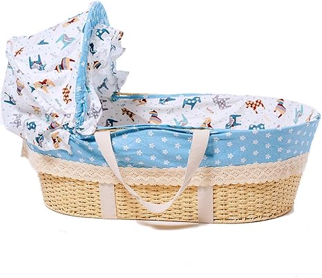 straw moses basket