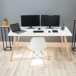 FurnitureR Minimalist Rectangle Dining Table with