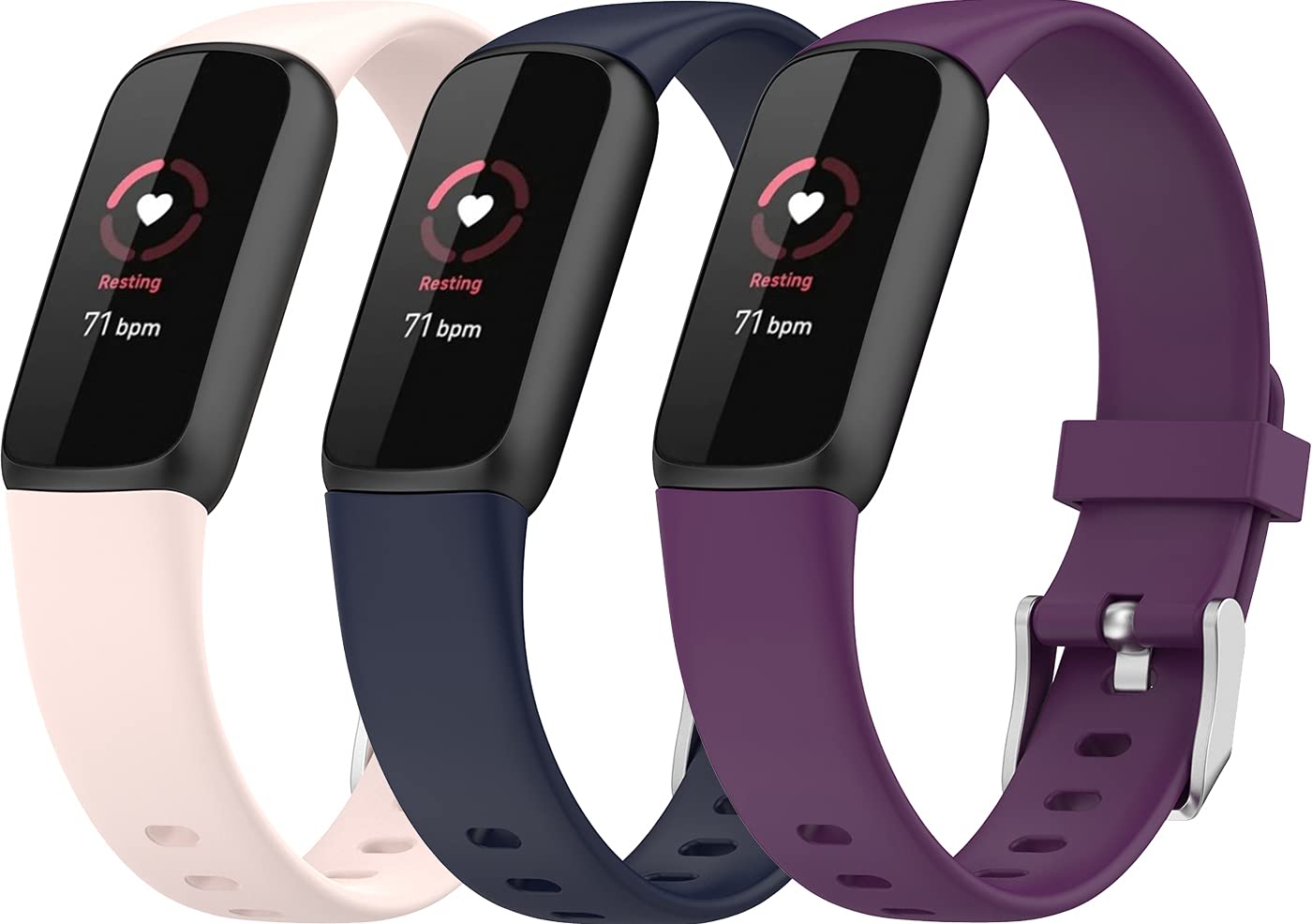 Shieranlee Watch Band Compatible with Fitbit Luxe Activity Tracker - Watch Band Replacement Silicone Strap,large size