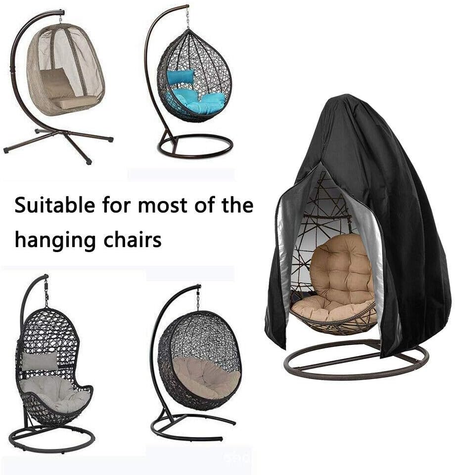 TiooDre Egg Chair Cover, Patio Hanging Chair Cover Outdoor, Swing Egg