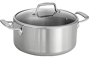 Tramontina Tri-Ply Clad 5 Qt Stainless Steel Covered Dutch Oven