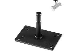 HAHAWALKER Studio Baby Pin Plate Wall Ceiling Mount,3.9" Mini Lighting Wall Holder with 5/8" Stud for Photo Studio Light Stand Flash Accessories…