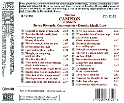 Thomas Campion: Lute Songs