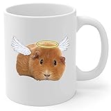 Solid Red Guinea Pig Angel Wings Memorial Coffee
