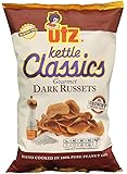 Utz Kettle Classics Potato Chips, Gourmet Dark Russet, 8 oz Bag (Pack Of 9)