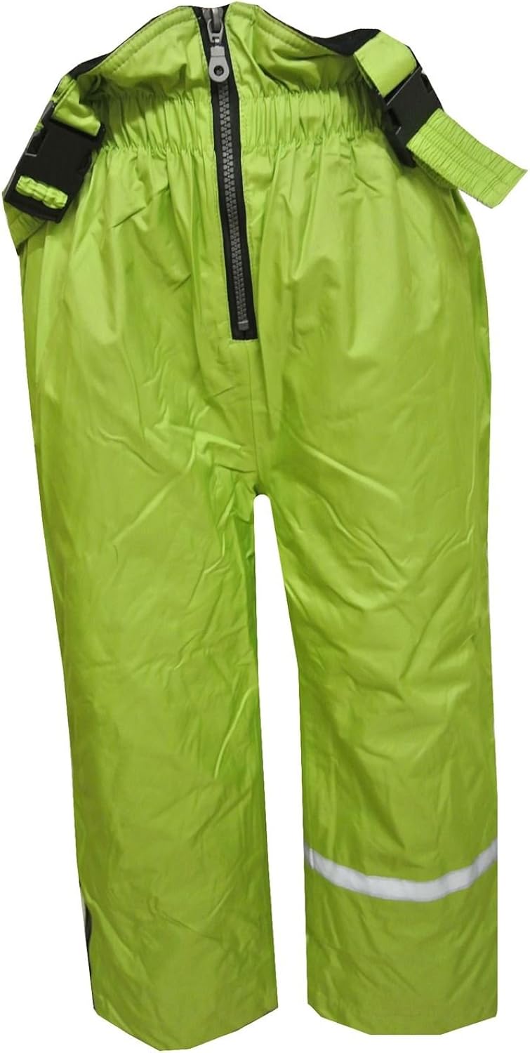 Outburst Boys rain pants with bib and fleece Waterproof slippers