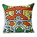 Heartybay®Home Decorative Keith Haring's Graffiti-art Pattern Cotton Linen Throw Pillow Cover Cushion Case 18"X18"(F)